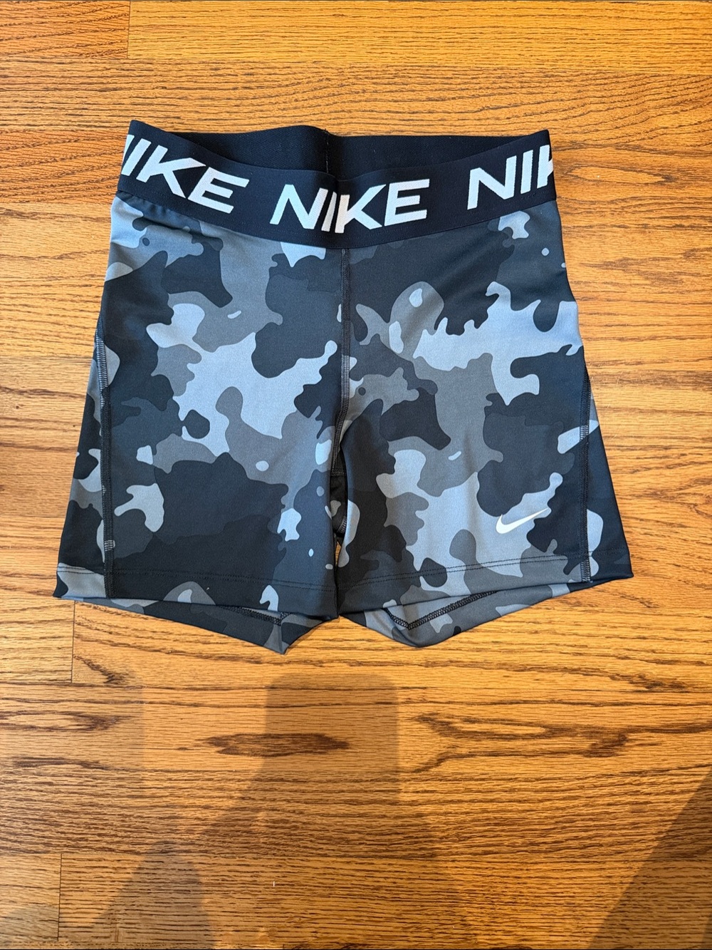 Nike Women’s Black & Gray Camo Training Shorts
